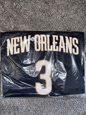 Nike New Orleans Black and White #3 Jersey